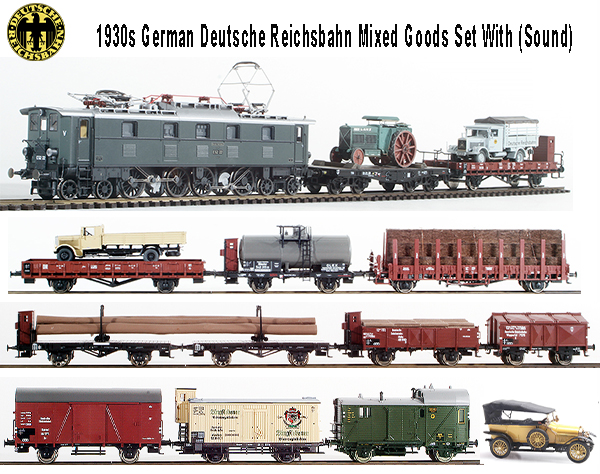 REI Models 614921 - 1930s German Deutsche Reichsbahn Mixed Goods Train